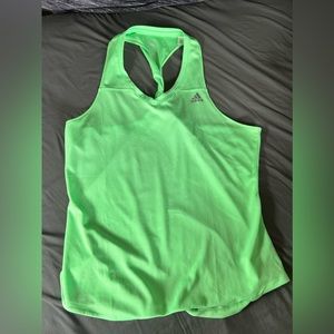 Green Adidas running tank XL